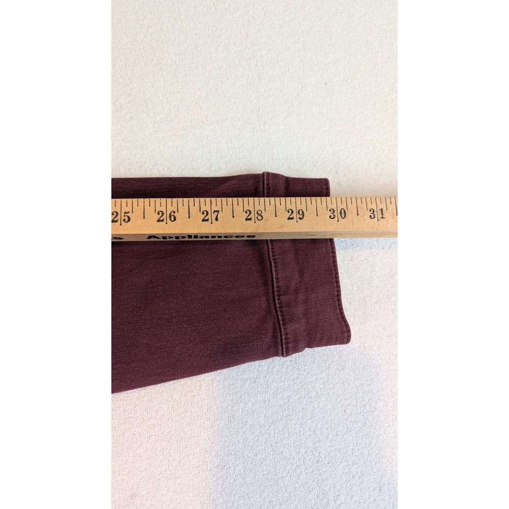 Belle By Kim‎ Gravel Women Burgundy Denim Jacket, Collared, Long Sleeves, Casual - Picture 10 of 11